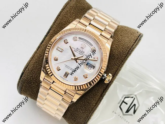 EW工場 2021新製品V2品 ロレックス デイデイト36mm 118235FA 18Kゴールド スーパーコピー代引き専門店!