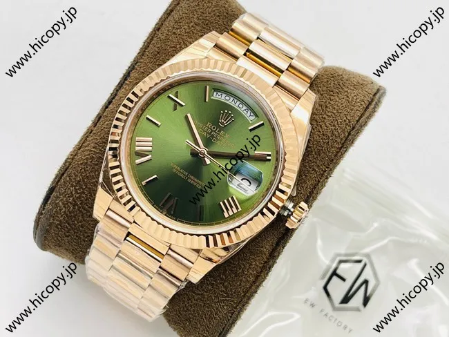 EW工場 2021新製品V2品 ロレックス デイデイト40mm 228235 18Kゴールド スーパーコピー代引き専門店!