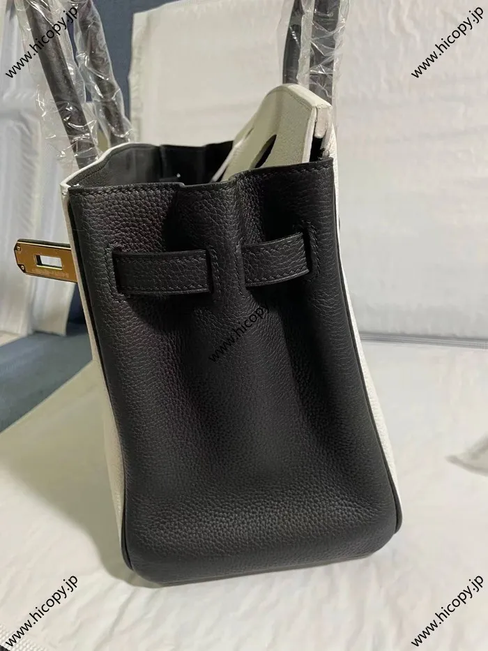 HERMES Birkin バーキン 30 パーソナルオーダー 白?黒 G金具 HM-006