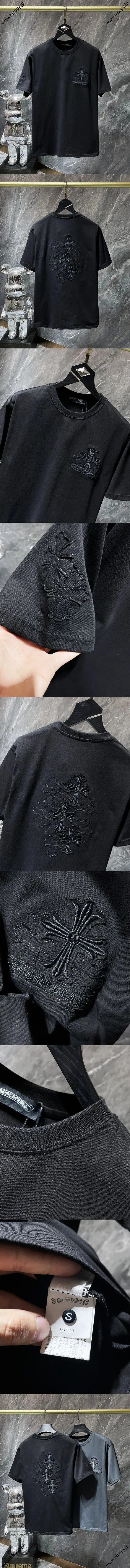 Chrome Hearts 25SS ホースシュー サンスクリット パッチ 半袖 ブラック（Chrome Hearts 176）