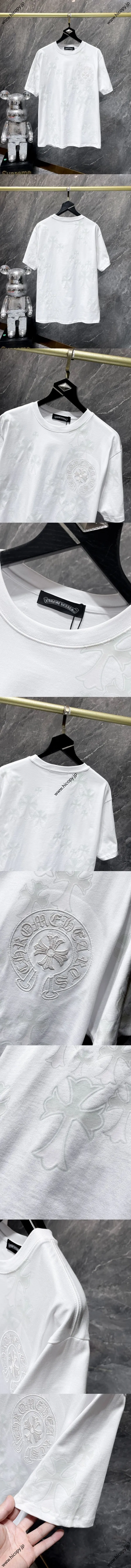 Chrome Hearts 25ss 新作 光感応カラーチェンジクロス 半袖Tシャツ ホワイト（Chrome Hearts 121）