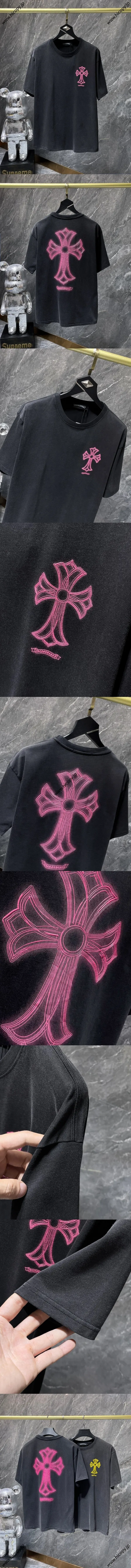 Chrome Hearts 25SS サンスクリットクロス フォームド ショートスリーブTシャツ ブラック（Chrome Hearts 120）