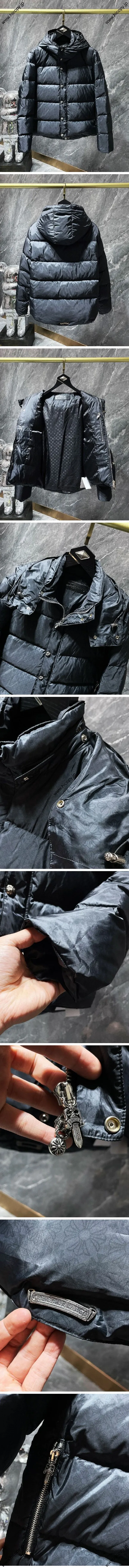 Chrome Hearts Dagger Down Jacket クロムハーツ ダガー ジップ ダウン ジャケット ブラック（Chrome Hearts 377）