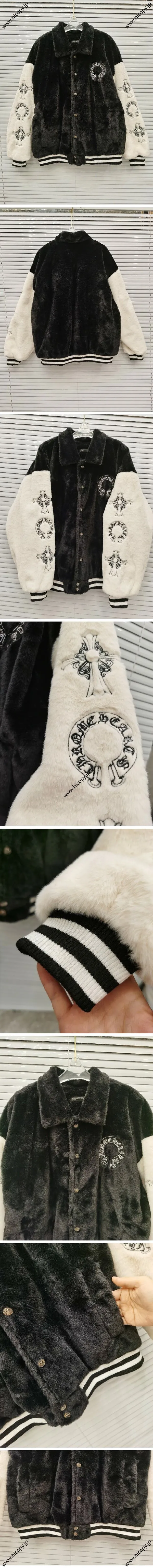 Chrome Hearts Cross Horse Shoe Logo Boajacket クロムハーツ クロス ホースシュー ロゴ ボアジャケット（Chrome Hearts 371）