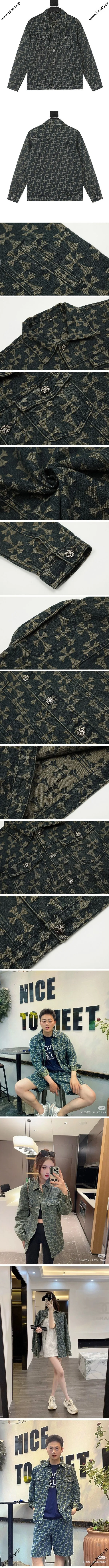 Chrome Hearts Cross Print Denim Shirt クロムハーツ クロス プリント デニムシャツ（Chrome Hearts 311）