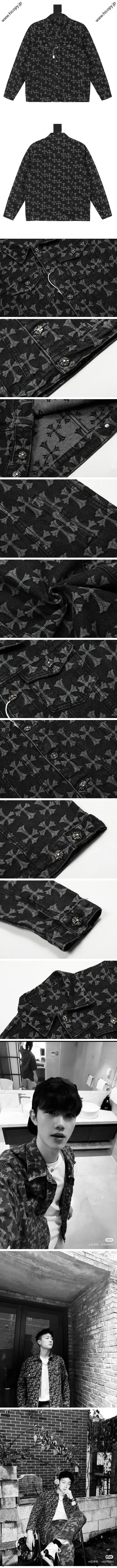 Chrome Hearts Cross Print Denim Jacket クロムハーツ クロス プリント デニムジャケット（Chrome Hearts 310）