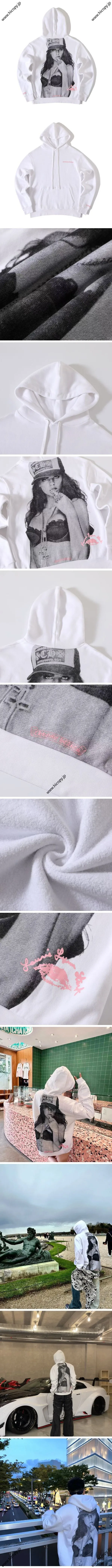 Chrome Hearts LLS CH Cap Hoodie クロムハーツ LLS CH キャップ フーディー ホワイト（Chrome Hearts 301）