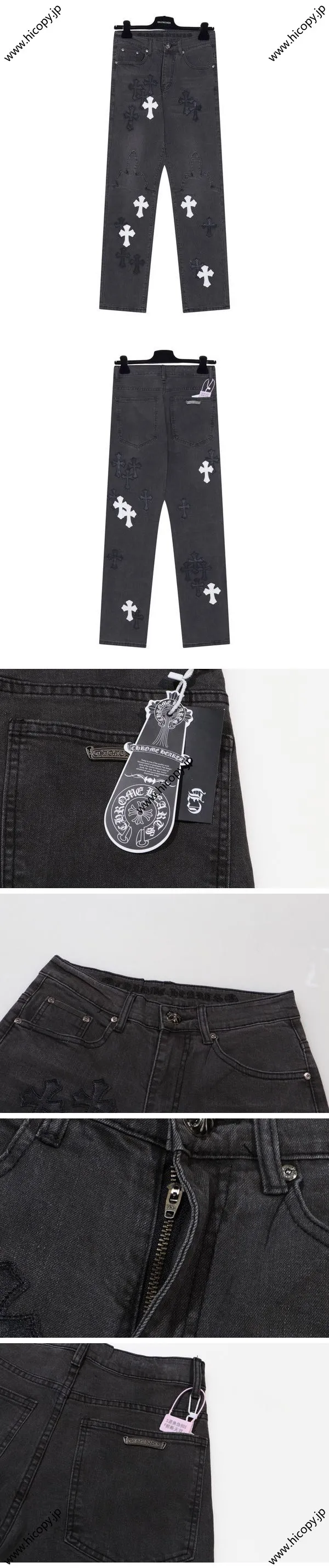 Chrome Hearts Cross Denim Pants クロムハーツ クロス デニムパンツ ヘイズブラック（Chrome Hearts 354）