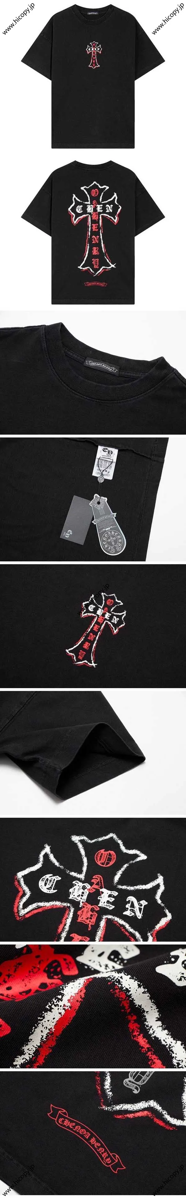 Chrome Hearts 23ss Cross Print T-Shirt クロムハーツ 23ss バック プリント Tシャツ ブラック（Chrome Hearts 484）