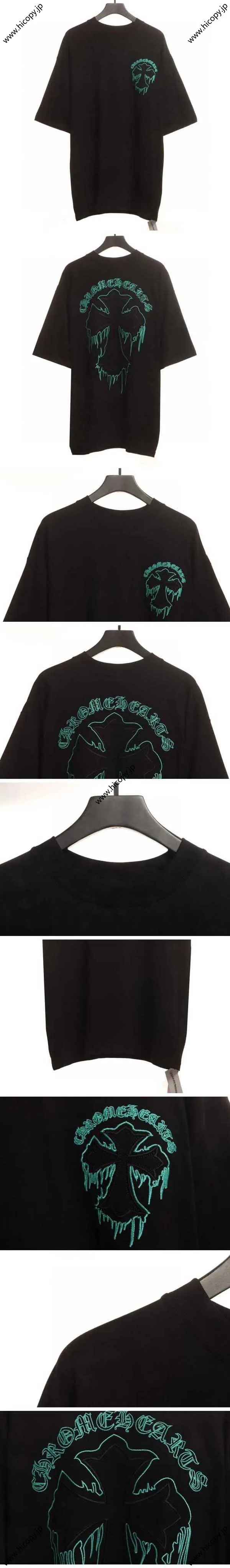 Chrome Hearts Driip Cross Tee クロムハーツ ドリップ クロス Tシャツ ブラック（Chrome Hearts 436）