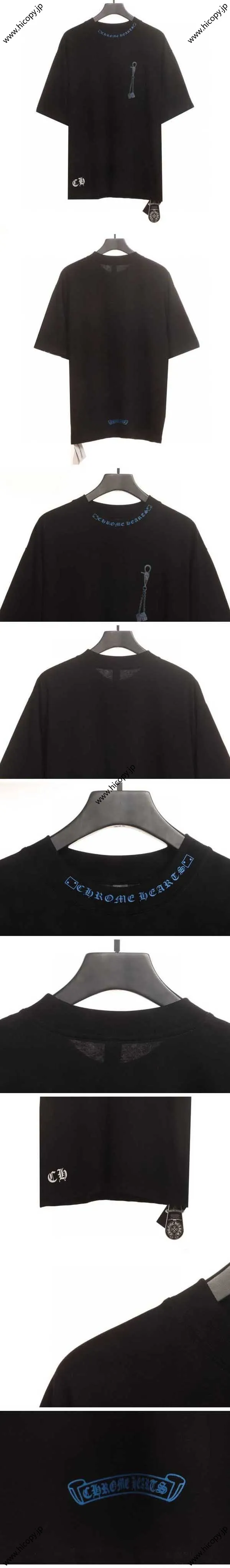 Chrome Hearts Keychain Print Tee クロムハーツ キーチェーン プリント Tシャツ ブラック（Chrome Hearts 434）