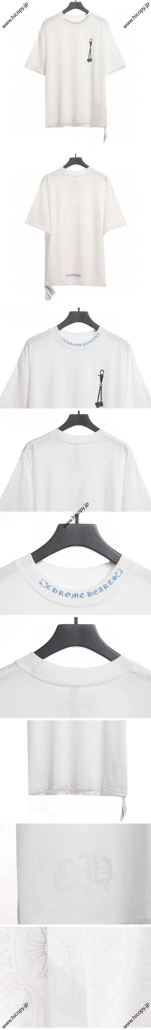 Chrome Hearts Keychain Print Tee クロムハーツ キーチェーン プリント Tシャツ ホワイト（Chrome Hearts 435）