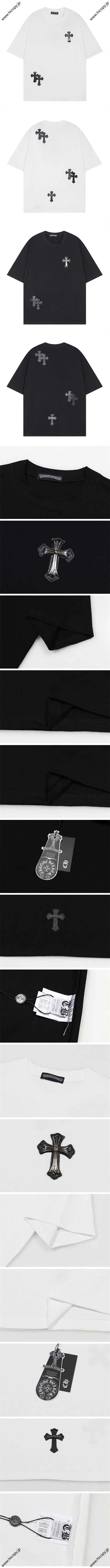 Chrome hears randam Cross Tee クロムハーツ ランダム クロス Tシャツ ブラック&ホワイト 2色（Chrome Hearts 425）