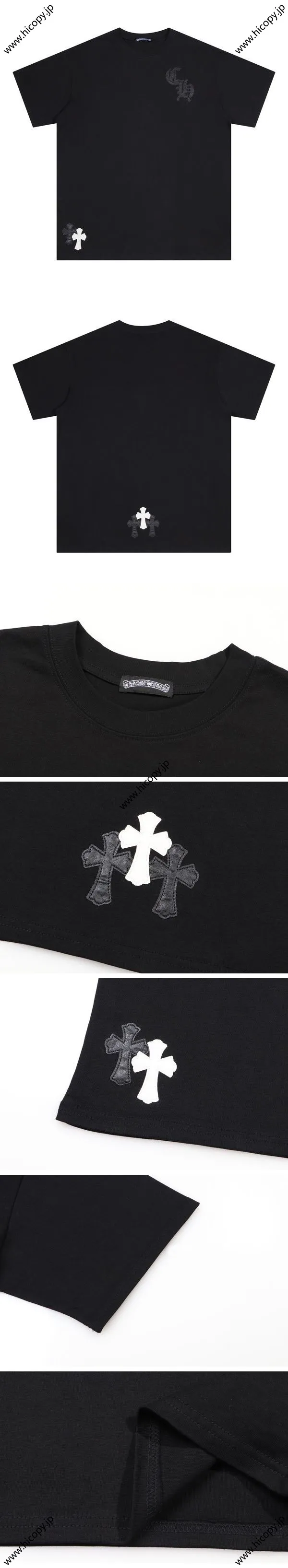 Chrome Hearts Triple Cross Tee クロムハーツ トリプル クロス Tシャツ ブラック （Chrome Hearts 405）