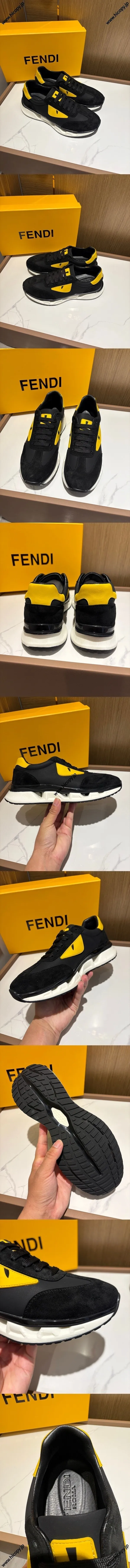 フェンディ フロー スニーカーシリーズ フェンディ アイズ フロー ブラック スニーカー（FENDI 31）