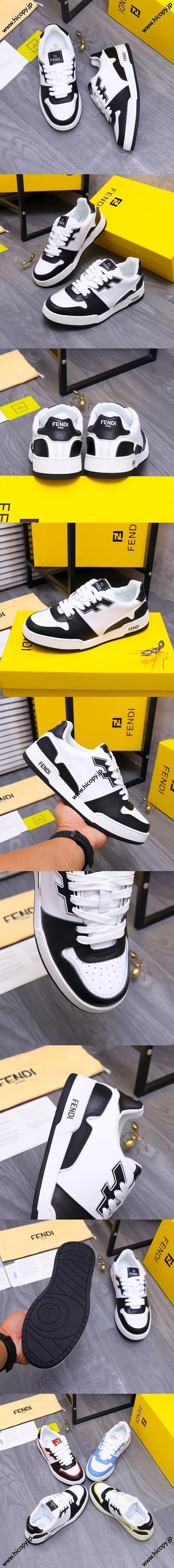 フェンディ マッチスニーカーシリーズ ブラック＆ホワイトスニーカー 4色（FENDI 90）