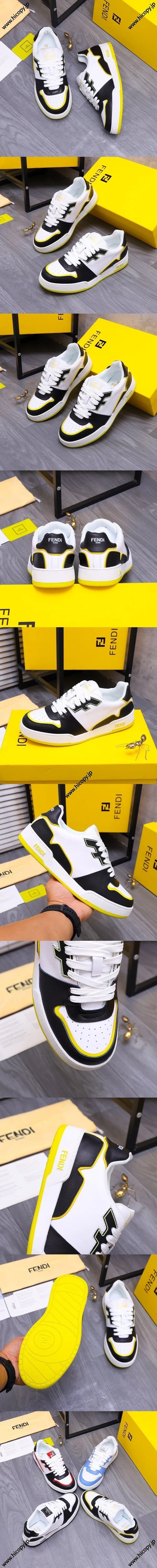 フェンディ マッチスニーカー シリーズ ブラック＆ホワイトスニーカー（FENDI 88）