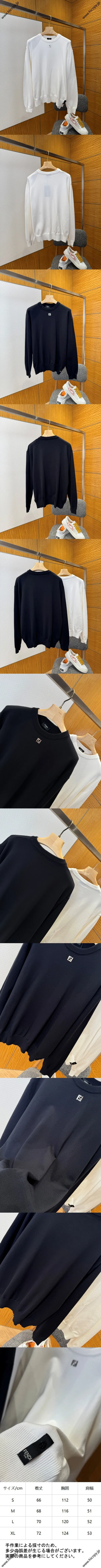 フェンディ 2025年秋冬 長袖クルーネックウールセーター（2色展開）（(Fendi00012)