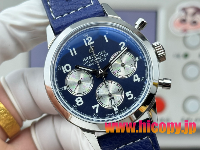 【新入荷】ブライティング ノヴィタイマー Ref. AB015212.BF26.743P.A20BA.1：ETA7750ムーブメント×ステンレスケース×ブルーダイヤル｜パイロット時計の伝統とモダンなスタイル
