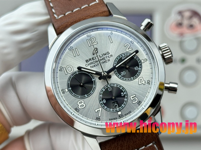 【新入荷】ブライティング ノヴィタイマー Ref. AB015212.BF26.743P.A20BA.1：ETA7750ムーブメント×ステンレスケース×シルバーダイヤル｜パイロット時計の伝統とモダンなスタイル