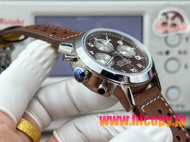 【新入荷】ブライティング ノヴィタイマー Ref. AB015212.BF26.743P.A20BA.1：ETA7750ムーブメント×ステンレスケース×ブラウンダイヤル｜パイロット時計の伝統とモダンなスタイル