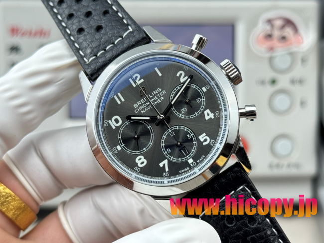 【新入荷】ブライティング ノヴィタイマー Ref. AB015212.BF26.743P.A20BA.1：ETA7750ムーブメント×ステンレスケース×ブラックダイヤル｜パイロット時計の伝統とモダンなスタイル