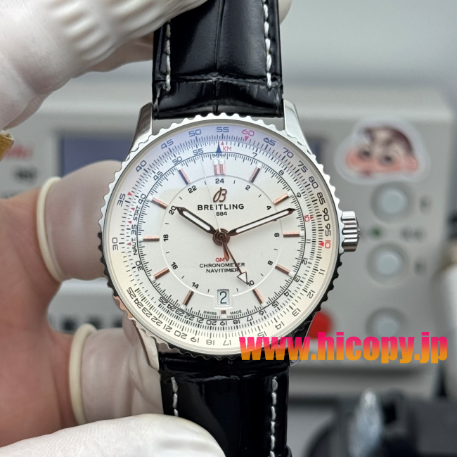 【新入荷】ブライティング ノヴィタイマー GMT Ref. A23322101B1A1：ETA7753ムーブメント×ステンレスケース×ホワイトダイヤル｜GMT機能搭載のクラシックなパイロット時計