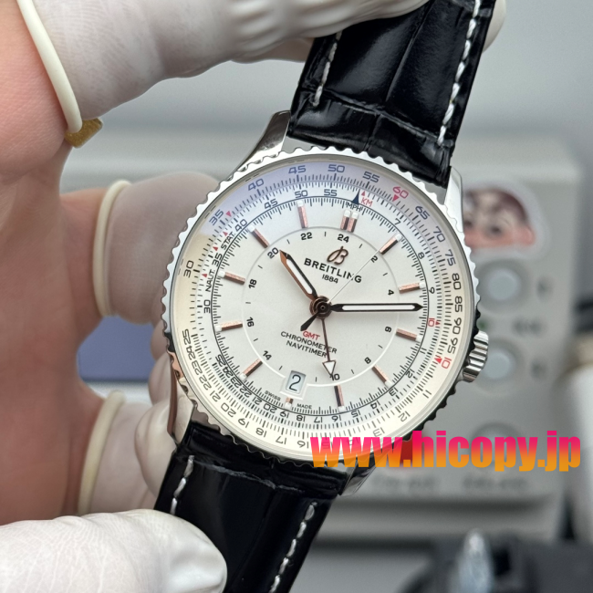 【新入荷】ブライティング ノヴィタイマー GMT Ref. A23322101B1A1：ETA7753ムーブメント×ステンレスケース×ホワイトダイヤル｜GMT機能搭載のクラシックなパイロット時計