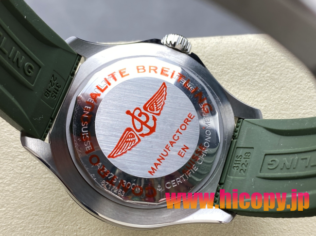 【最高級】ブライティング スーパーオーシャン Ref.A1736042/BB01/2E20 44mm：軍緑系グラデーション＆セラミックベゼル｜300m防水?海鷗(ST2824)搭載?オリジナル同等品質メンズダイバーズ時計