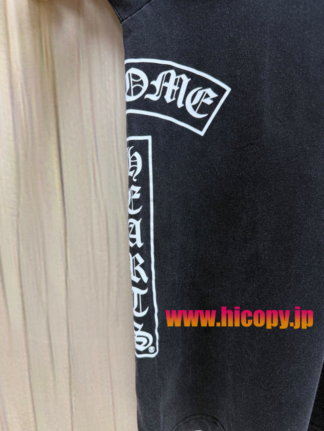 【Chrome Hearts】クロムハーツ ロングスリーブTシャツ Soap Water 亲友限定 ソープウォーター 水洗い加工 40支双糸 220g 黒