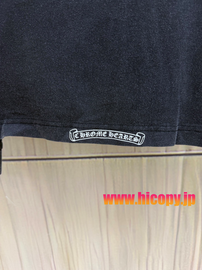 【Chrome Hearts】クロムハーツ ロングスリーブTシャツ Soap Water 亲友限定 ソープウォーター 水洗い加工 40支双糸 220g 黒