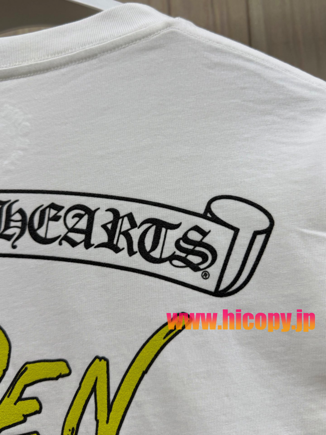 【Chrome Hearts】クロムハーツ ASPENシティ限定 ロングスリーブTシャツ ホワイト バタフライプリント 32番手双糸コットン 稀少アイテム