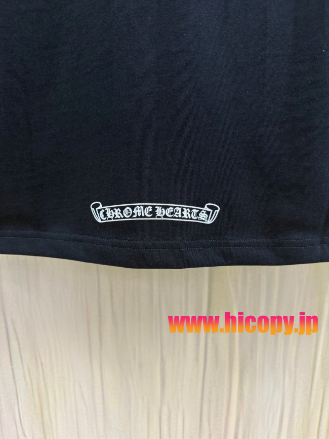 【Chrome Hearts】クロムハーツ ASPENシティ限定 ロングスリーブTシャツ ブラック バタフライプリント 32番手双糸コットン 稀少アイテム
