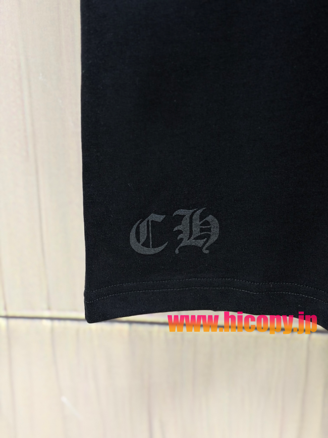 【Chrome Hearts】クロムハーツ ASPENシティ限定 ロングスリーブTシャツ ブラック バタフライプリント 32番手双糸コットン 稀少アイテム