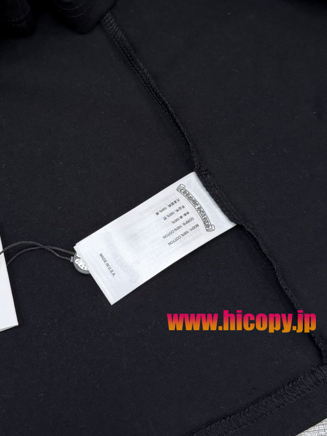 【Chrome Hearts】クロムハーツ ASPENシティ限定 ロングスリーブTシャツ ブラック バタフライプリント 32番手双糸コットン 稀少アイテム
