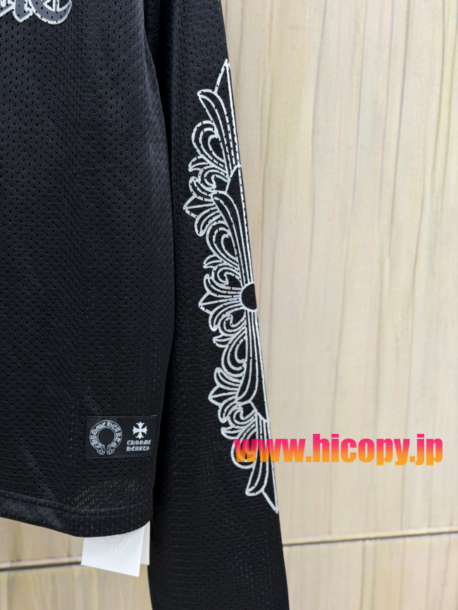 【Chrome Hearts x Matty Boy】クロムハーツ マッティボーイ コラボ アイスホッケージャージ グリーン×イエロー メッシュ Vネック 240g高密速乾 稀少アイテム