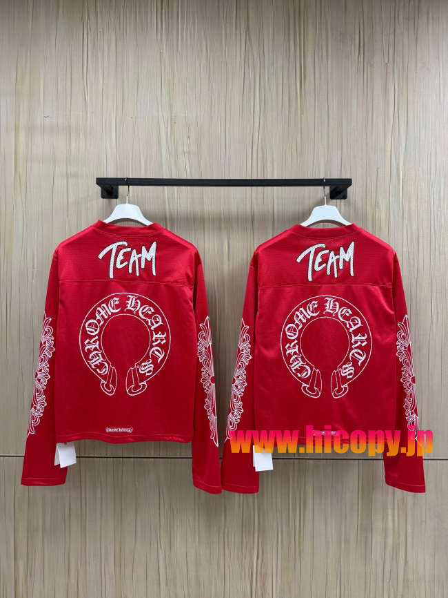 【Chrome Hearts x Matty Boy】クロムハーツ マッティボーイ コラボ アイスホッケージャージ グリーン×イエロー メッシュ Vネック 240g高密速乾 稀少アイテム