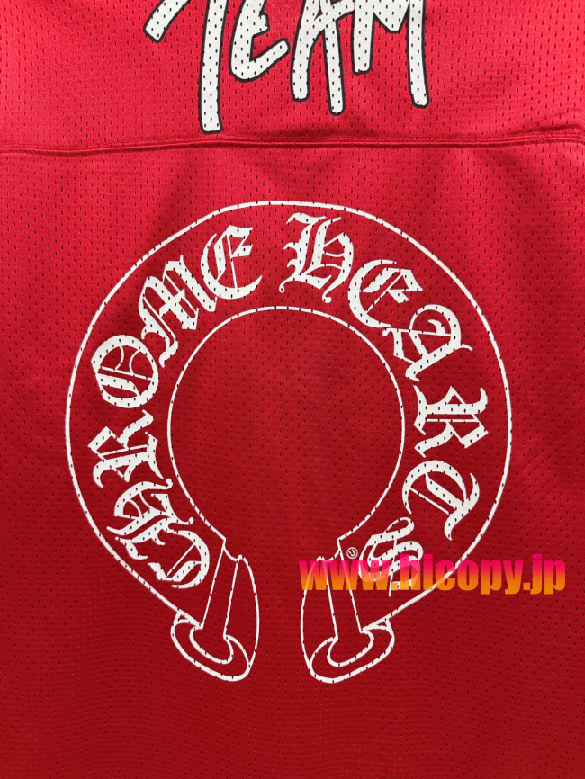 【Chrome Hearts x Matty Boy】クロムハーツ マッティボーイ コラボ アイスホッケージャージ グリーン×イエロー メッシュ Vネック 240g高密速乾 稀少アイテム