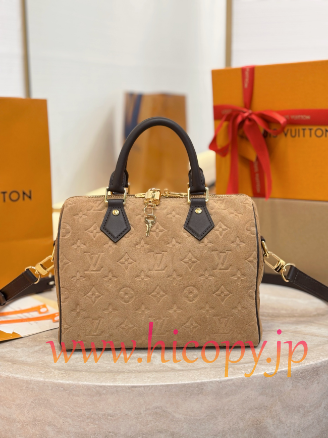 ルイ?ヴィトン Louis Vuitton Speedy Bandoulière 25 M2A383 Back to School コレクション モノグラムエンボススエードレザー 2WAY ハンドバッグ
