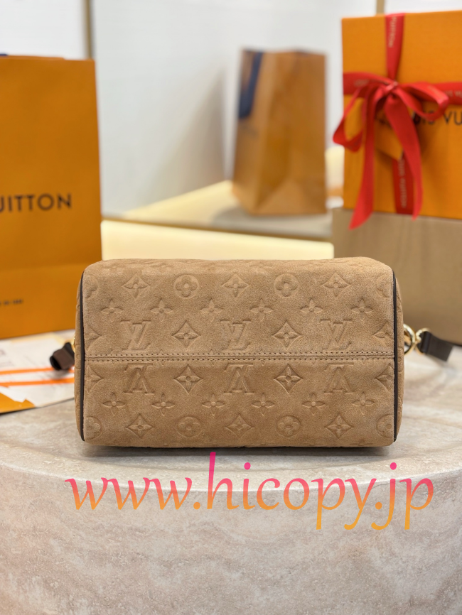 ルイ?ヴィトン Louis Vuitton Speedy Bandoulière 25 M2A383 Back to School コレクション モノグラムエンボススエードレザー 2WAY ハンドバッグ