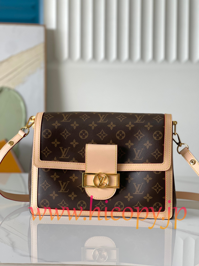 ルイ?ヴィトン Louis Vuitton M47149 モノグラム フラップバッグ ナチュラルレザートリム 2WAY ショルダーバッグ