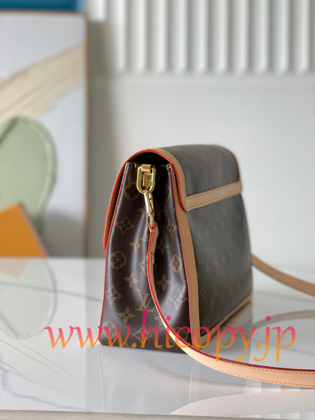 ルイ?ヴィトン Louis Vuitton M47149 モノグラム フラップバッグ ナチュラルレザートリム 2WAY ショルダーバッグ