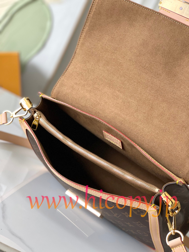 ルイ?ヴィトン Louis Vuitton M47149 モノグラム フラップバッグ ナチュラルレザートリム 2WAY ショルダーバッグ