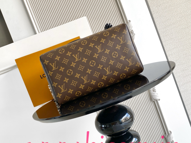 ルイ?ヴィトン Louis Vuitton Speedy Soft 30 Dark M12243 モノグラムコーティングキャンバス ゴシックチェーン付き 2WAY ハンドバッグ