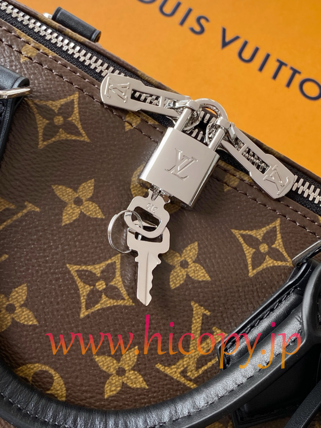 ルイ?ヴィトン Louis Vuitton Speedy Soft 30 Dark M12243 モノグラムコーティングキャンバス ゴシックチェーン付き 2WAY ハンドバッグ