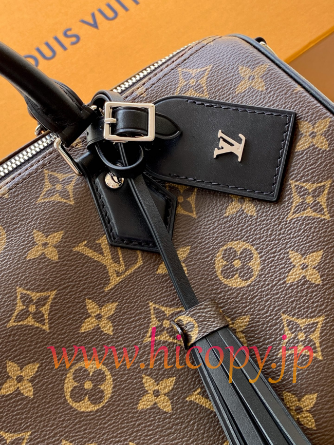 ルイ?ヴィトン Louis Vuitton Speedy Soft 30 Dark M12243 モノグラムコーティングキャンバス ゴシックチェーン付き 2WAY ハンドバッグ