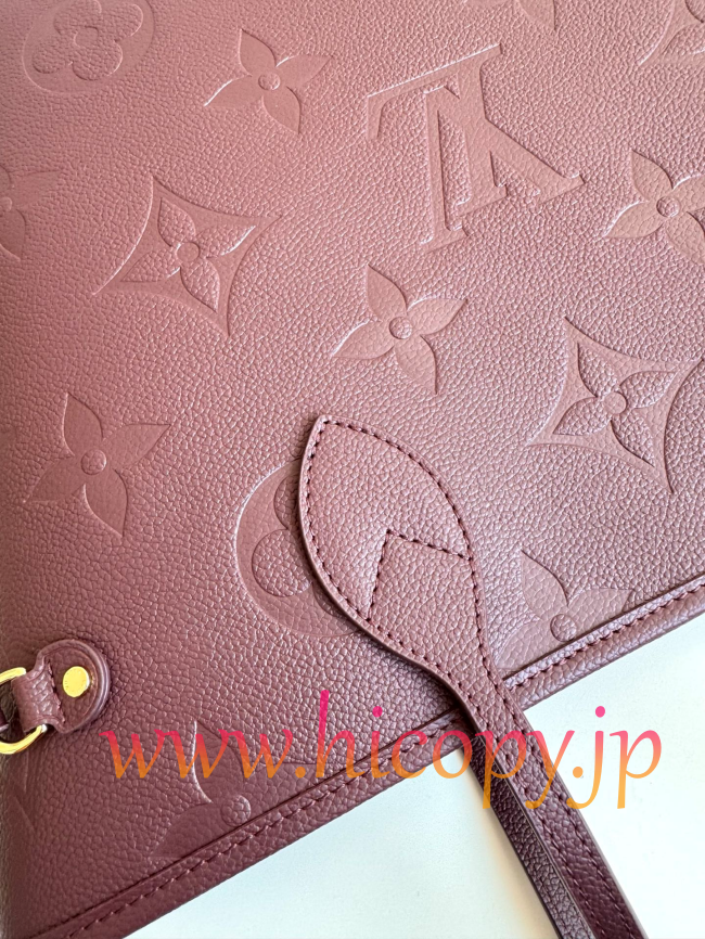 ルイ?ヴィトン Louis Vuitton M45686 Neverfull MM モノグラムアンプラント ワインレッド トートバッグ