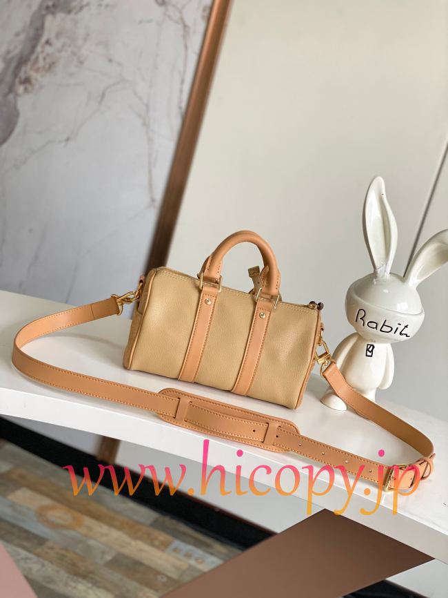 ルイ?ヴィトン Louis Vuitton M12627 Keepall Bandoulière 25 グレインレザー モノグラム外ポケット付き 2WAY ハンドバッグ