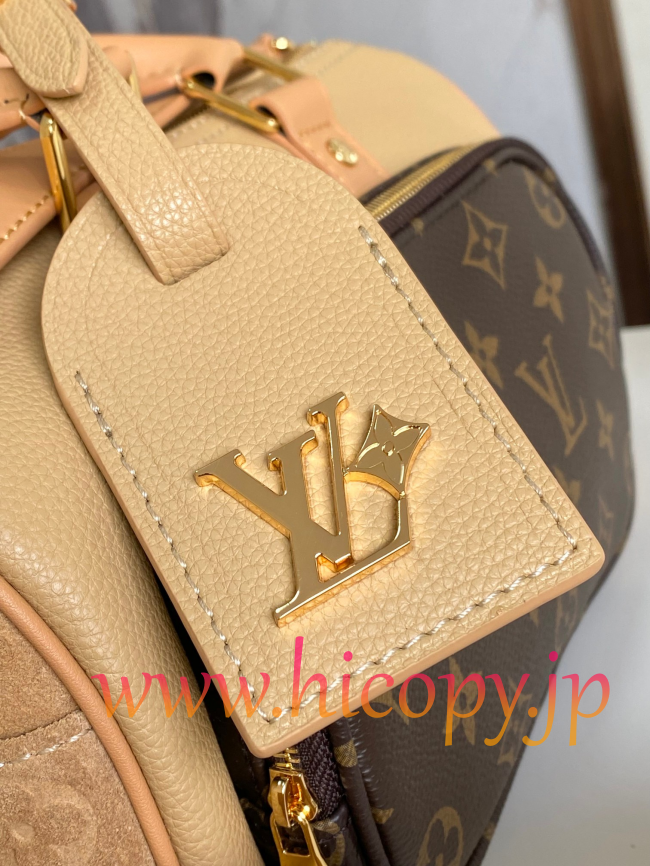 ルイ?ヴィトン Louis Vuitton M12627 Keepall Bandoulière 25 グレインレザー モノグラム外ポケット付き 2WAY ハンドバッグ