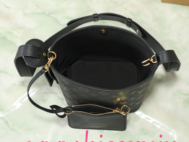 ルイ?ヴィトン Louis Vuitton All In BB M3A156 モノグラムインク ブラックシルクプリント バケットバッグ